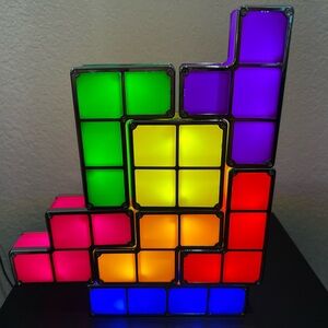 Tetris light up lamp w/ removable parts
